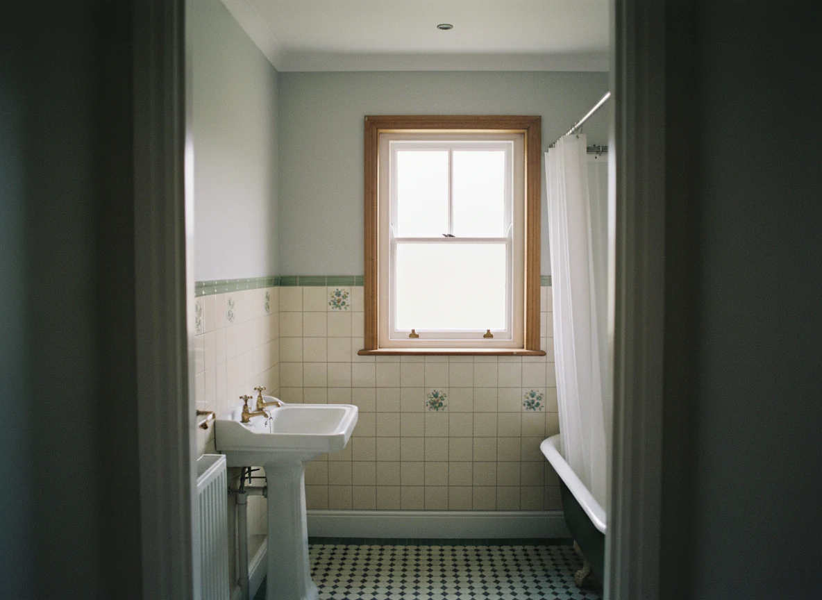 Bathroom painting in Oxford by Radcliffe Decorators, professional bathroom decorating