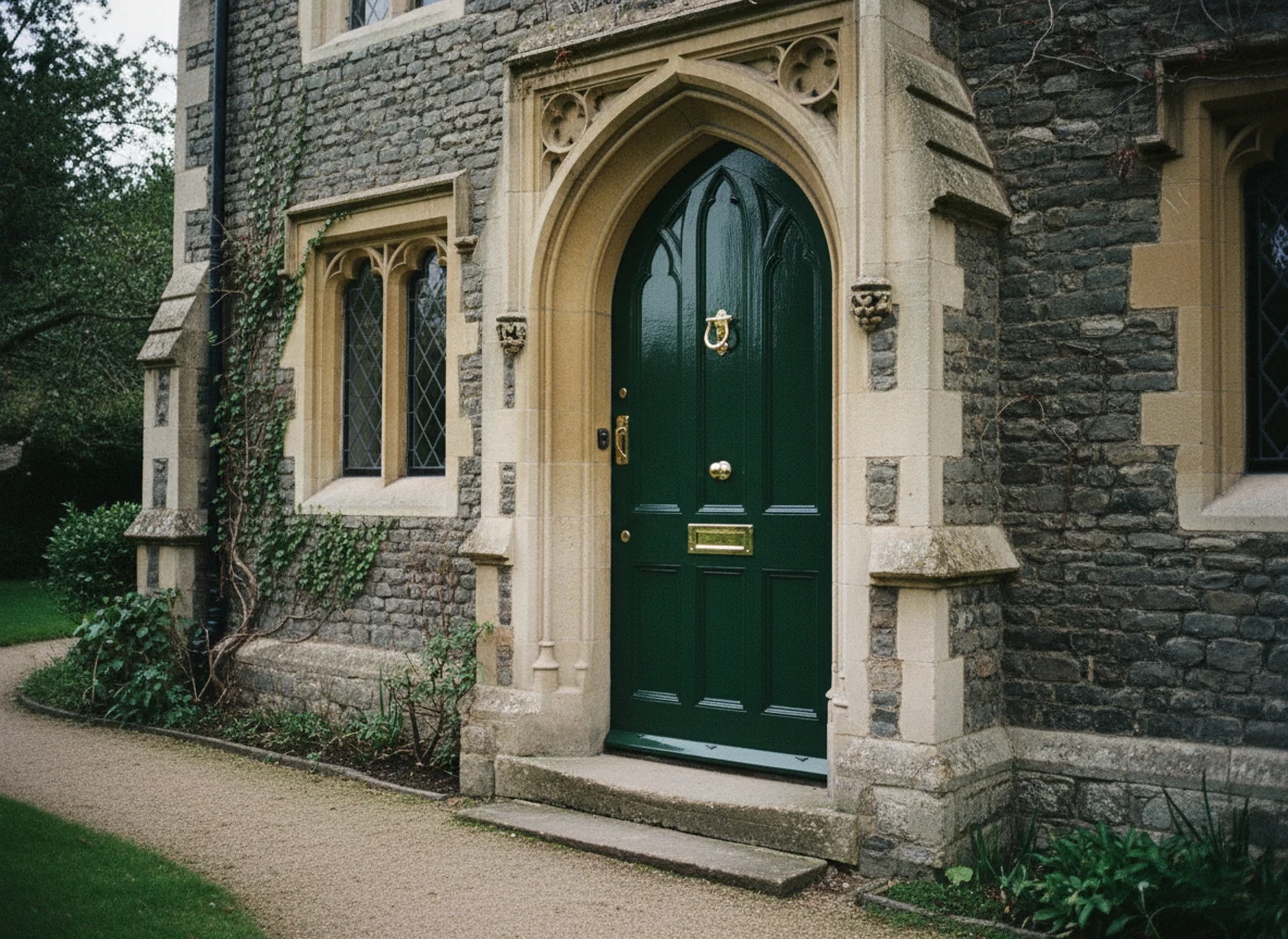 Door painting in Oxford by Radcliffe Decorators, period panelled door specialists