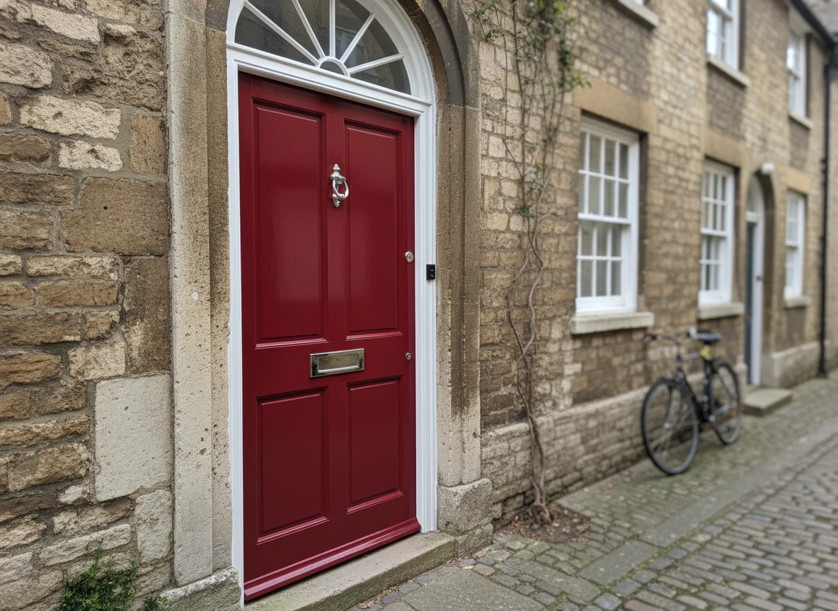 Door painting in Oxford, period panelled doors by Radcliffe Decorators