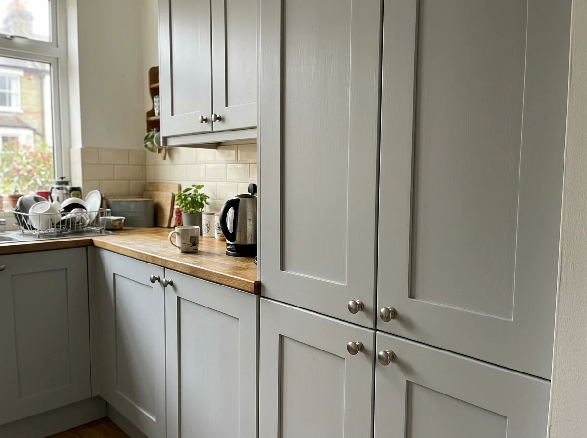 Kitchen cabinet spray painting in Oxford by Radcliffe Decorators