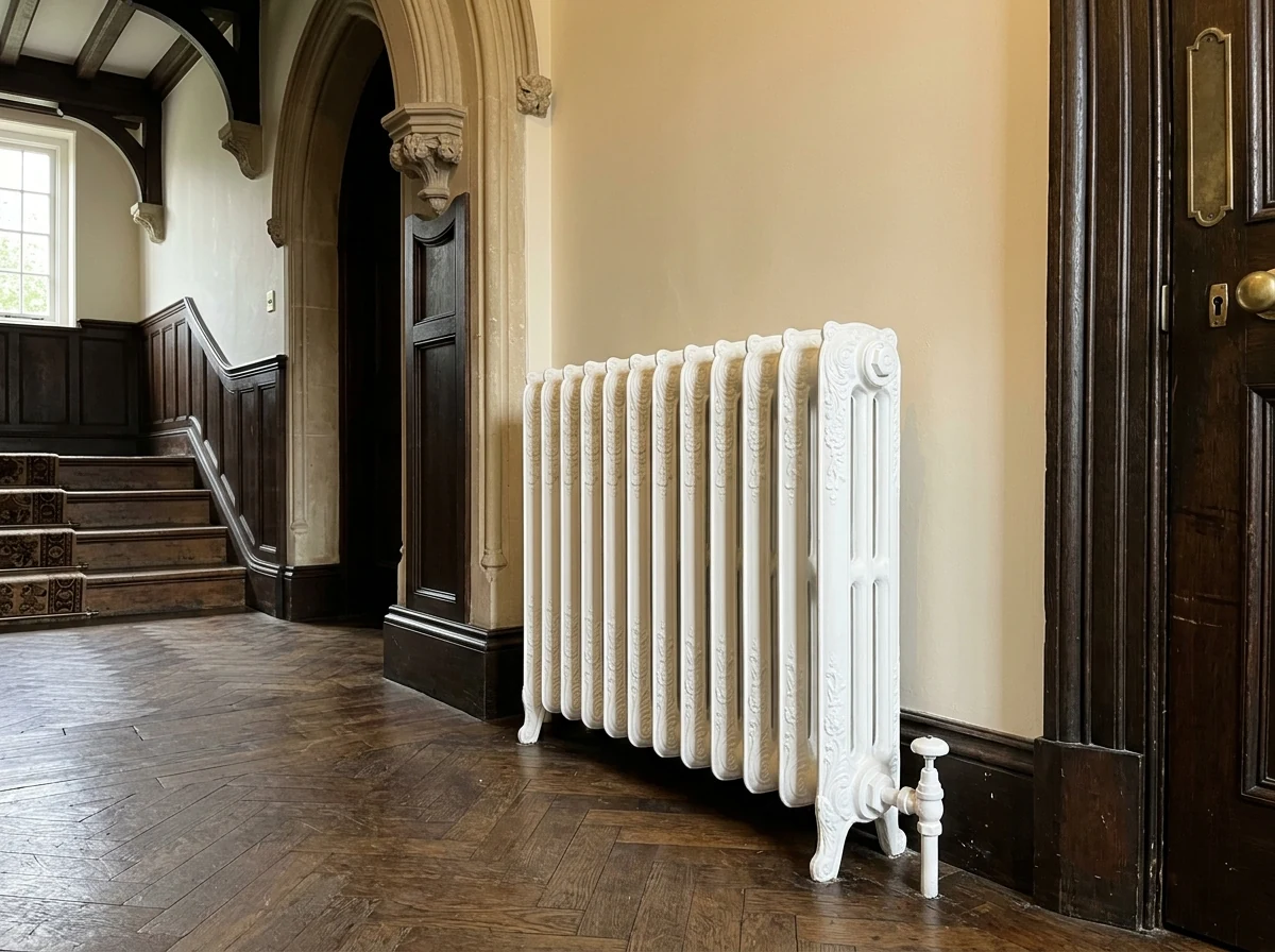 Radiator painting in Oxford by Radcliffe Decorators, cast iron radiator specialists